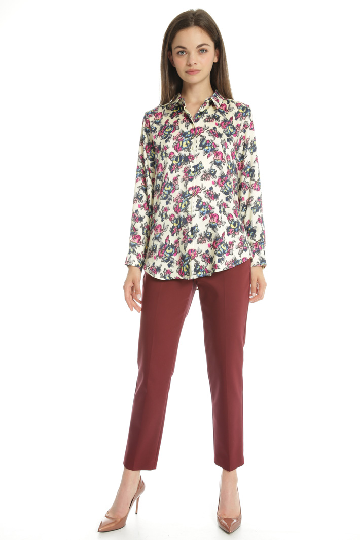 Camicia in twill stampato Fashion Market Camicia in twill stampato Fashion Market