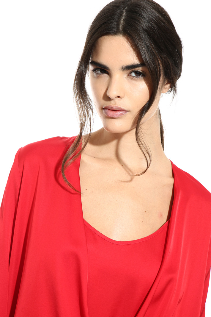 Blusa in raso di viscosa Fashion Market Blusa in raso di viscosa Fashion Market