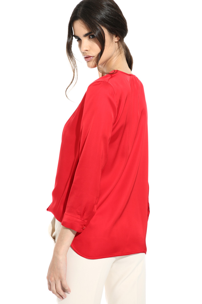 Blusa in raso di viscosa Fashion Market Blusa in raso di viscosa Fashion Market