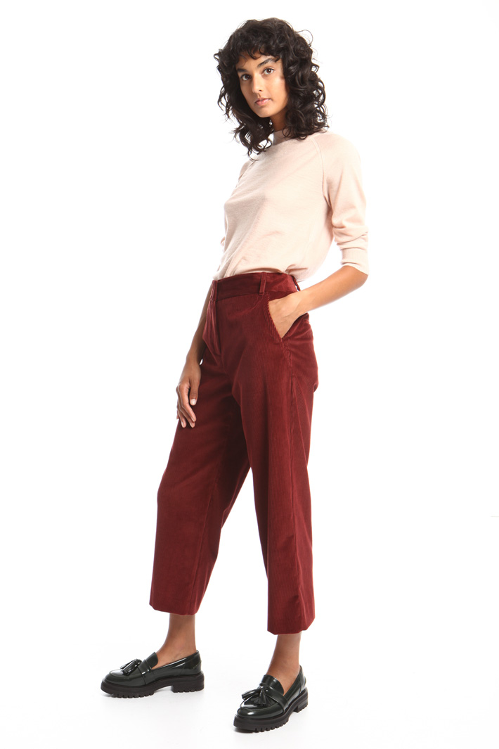 Pantaloni cropped in velluto Fashion Market Pantaloni cropped in velluto Fashion Market