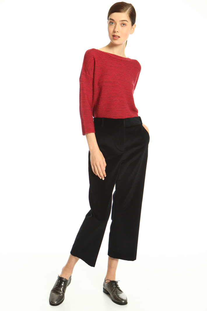 Pantaloni cropped in velluto Fashion Market Pantaloni cropped in velluto Fashion Market