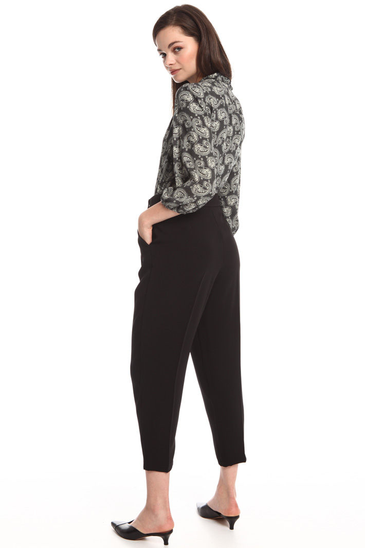 Pantalone carrot in sablé Fashion Market Pantalone carrot in sablé Fashion Market