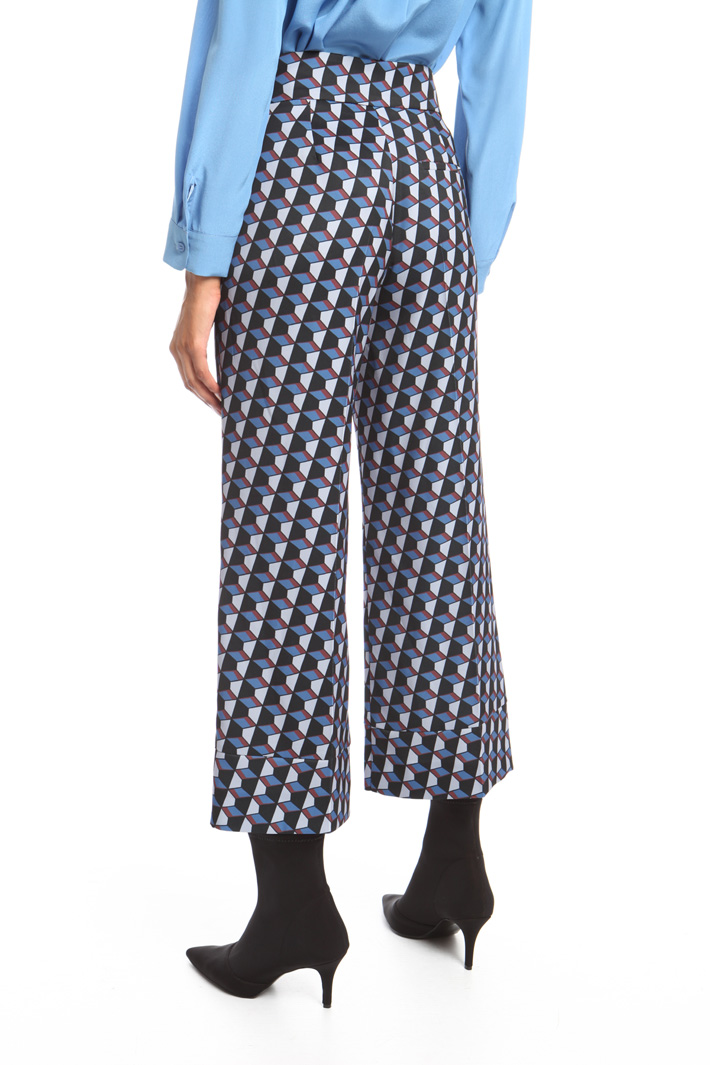 Pantalone cropped fantasia Fashion Market Pantalone cropped fantasia Fashion Market