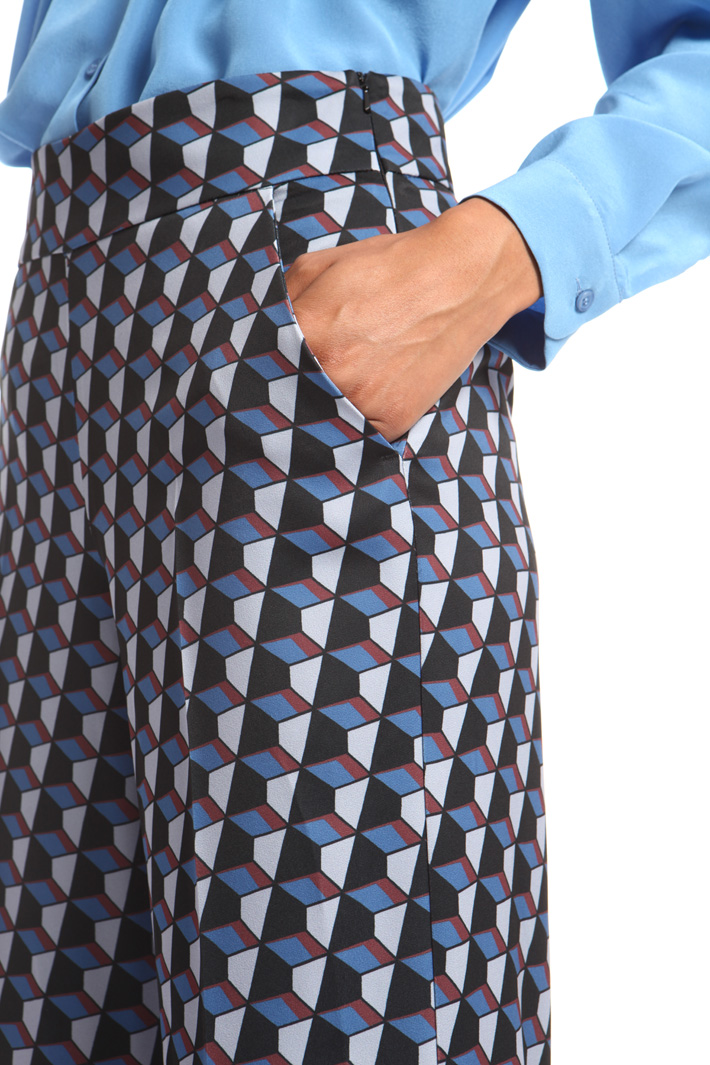 Pantalone cropped fantasia Fashion Market Pantalone cropped fantasia Fashion Market