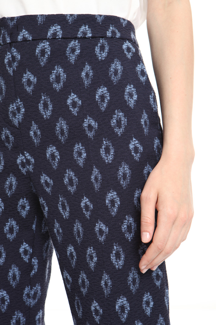 Pantalone dritto jacquard Fashion Market Pantalone dritto jacquard Fashion Market