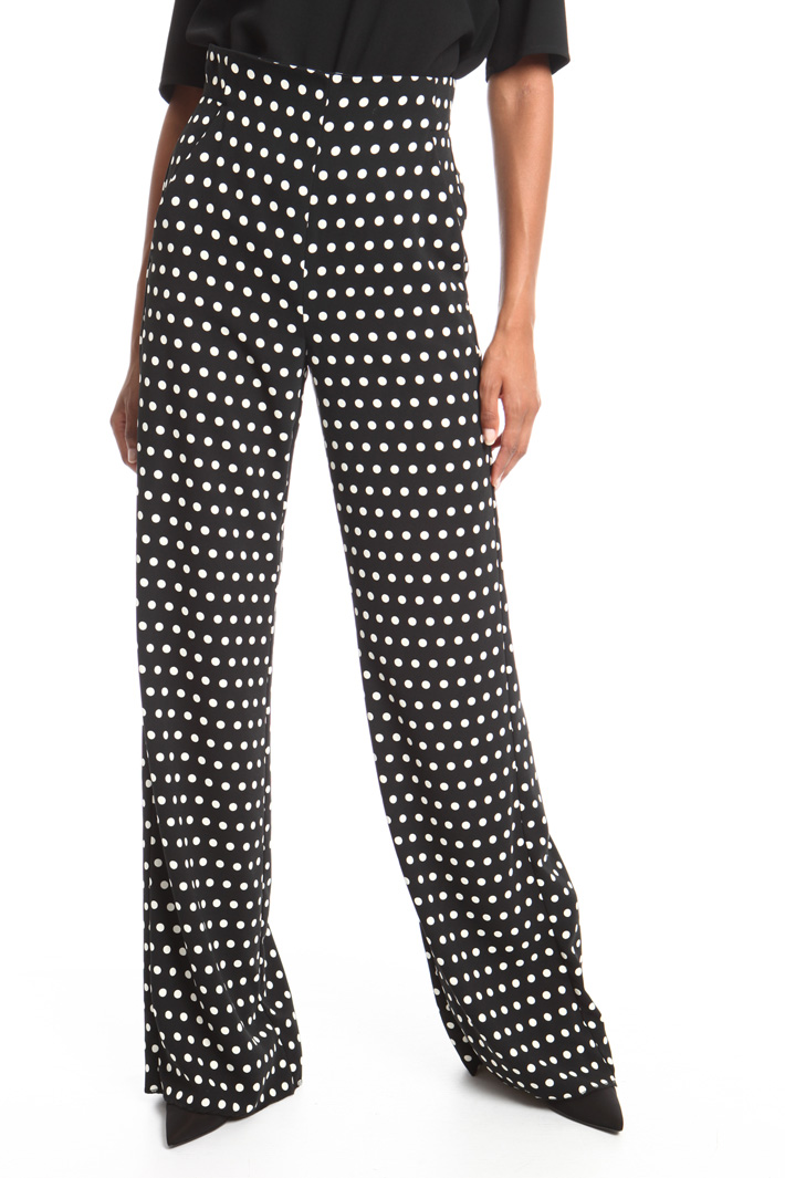 Pantalone palazzo a pois Fashion Market Pantalone palazzo a pois Fashion Market