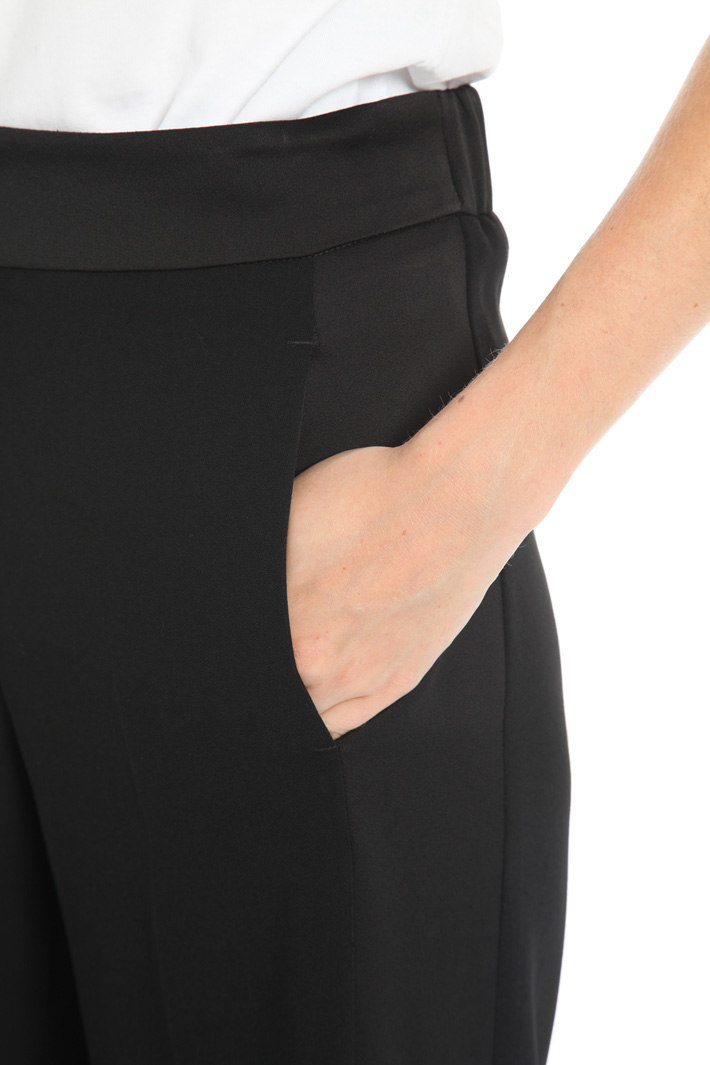 Pantalone in crepe enver satin Fashion Market Pantalone in crepe enver satin Fashion Market