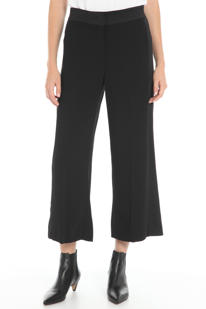 Pantalone in crepe enver satin Fashion Market Pantalone in crepe enver satin Fashion Market