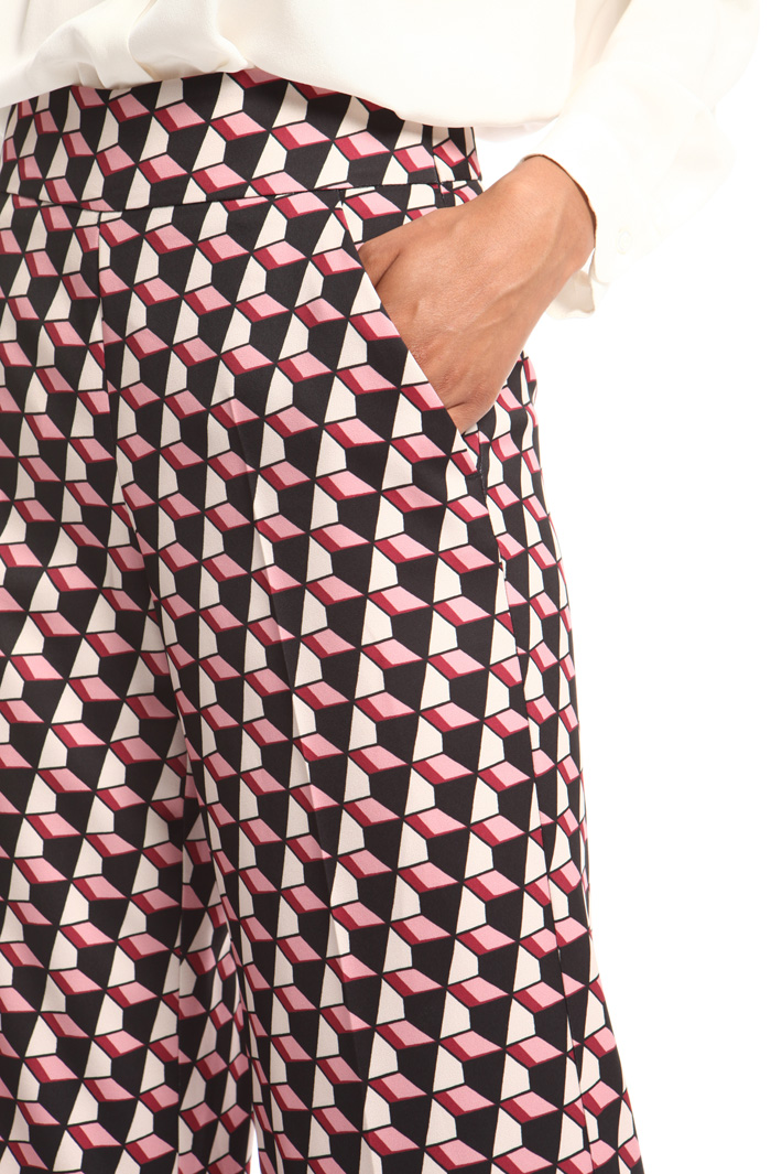 Pantalone cropped fantasia Fashion Market Pantalone cropped fantasia Fashion Market