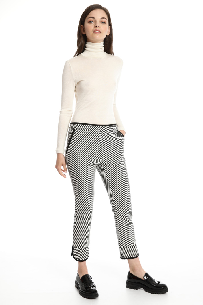 Pantalone in tessuto jacquard Fashion Market Pantalone in tessuto jacquard Fashion Market