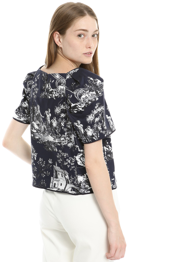Top in piquet di cotone Fashion Market Top in piquet di cotone Fashion Market