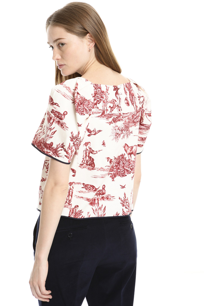Top in piquet di cotone Fashion Market Top in piquet di cotone Fashion Market