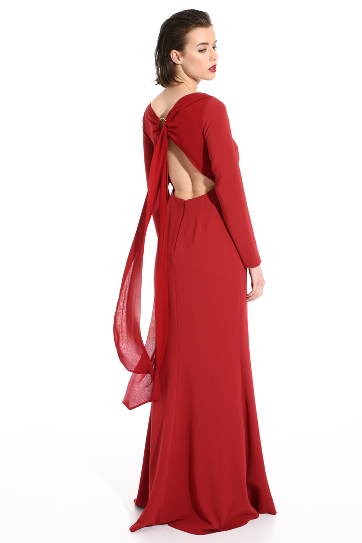 Abito lungo in cady Fashion Market Abito lungo in cady Fashion Market