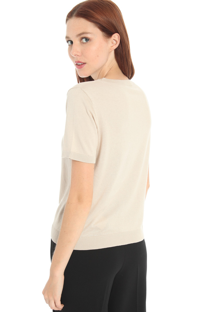 T- shirt in seta e cotone Fashion Market T- shirt in seta e cotone Fashion Market