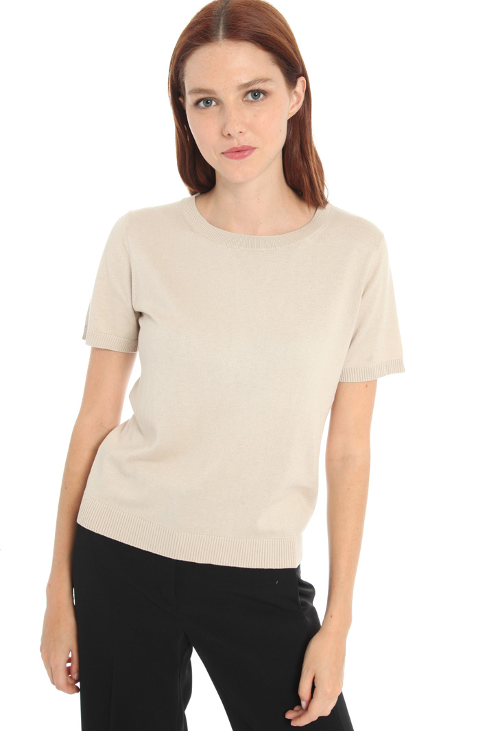 T- shirt in seta e cotone Fashion Market T- shirt in seta e cotone Fashion Market
