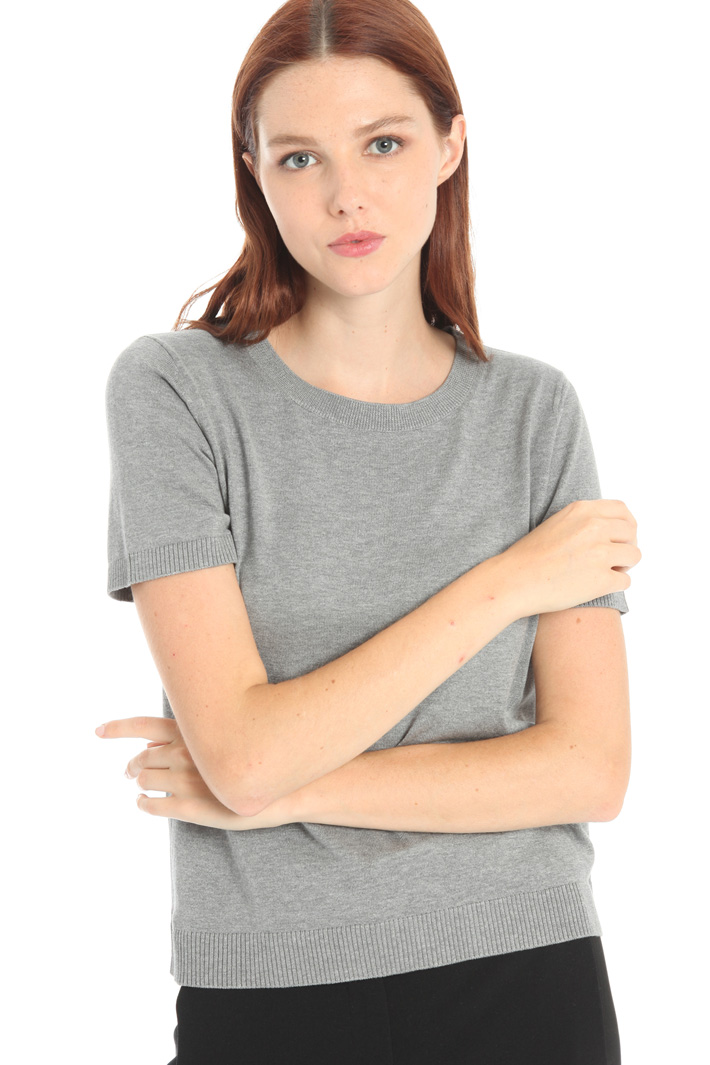 T- shirt in seta e cotone Fashion Market T- shirt in seta e cotone Fashion Market