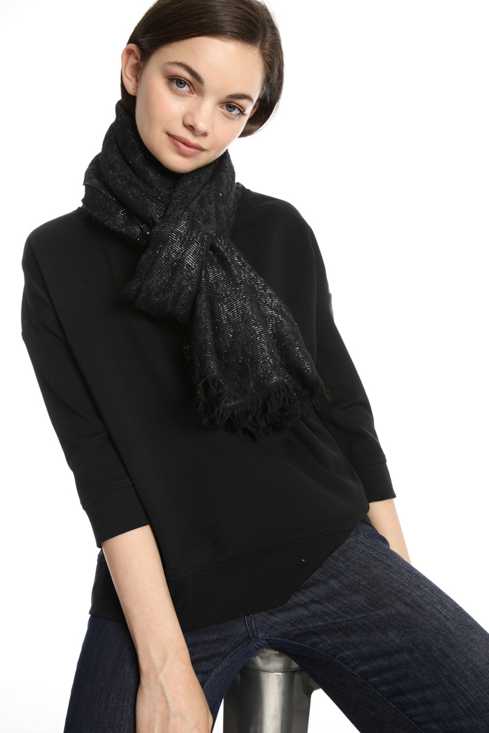 Sciarpa jacquard lurex Fashion Market Sciarpa jacquard lurex Fashion Market