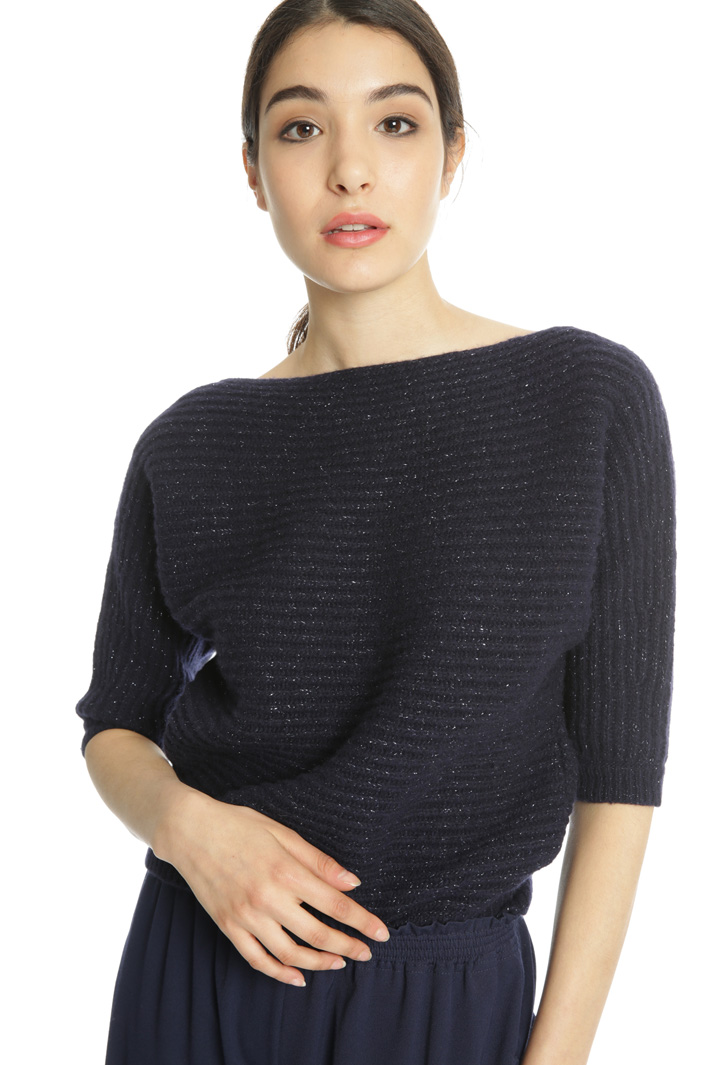 Maglia boxy a coste Fashion Market Maglia boxy a coste Fashion Market