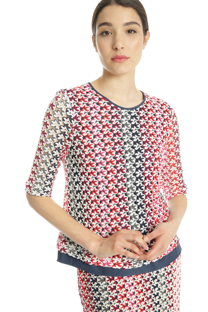 Top in macramé multicolor Fashion Market Top in macramé multicolor Fashion Market
