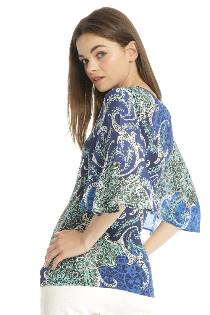 Top con maniche georgette Fashion Market Top con maniche georgette Fashion Market