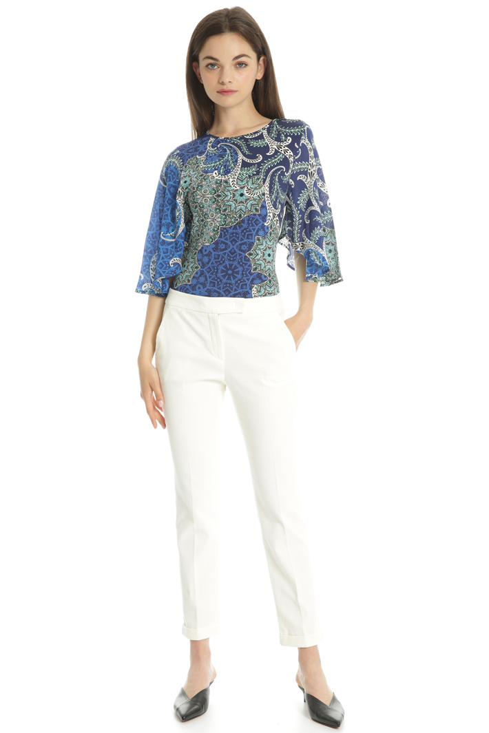 Top con maniche georgette Fashion Market Top con maniche georgette Fashion Market
