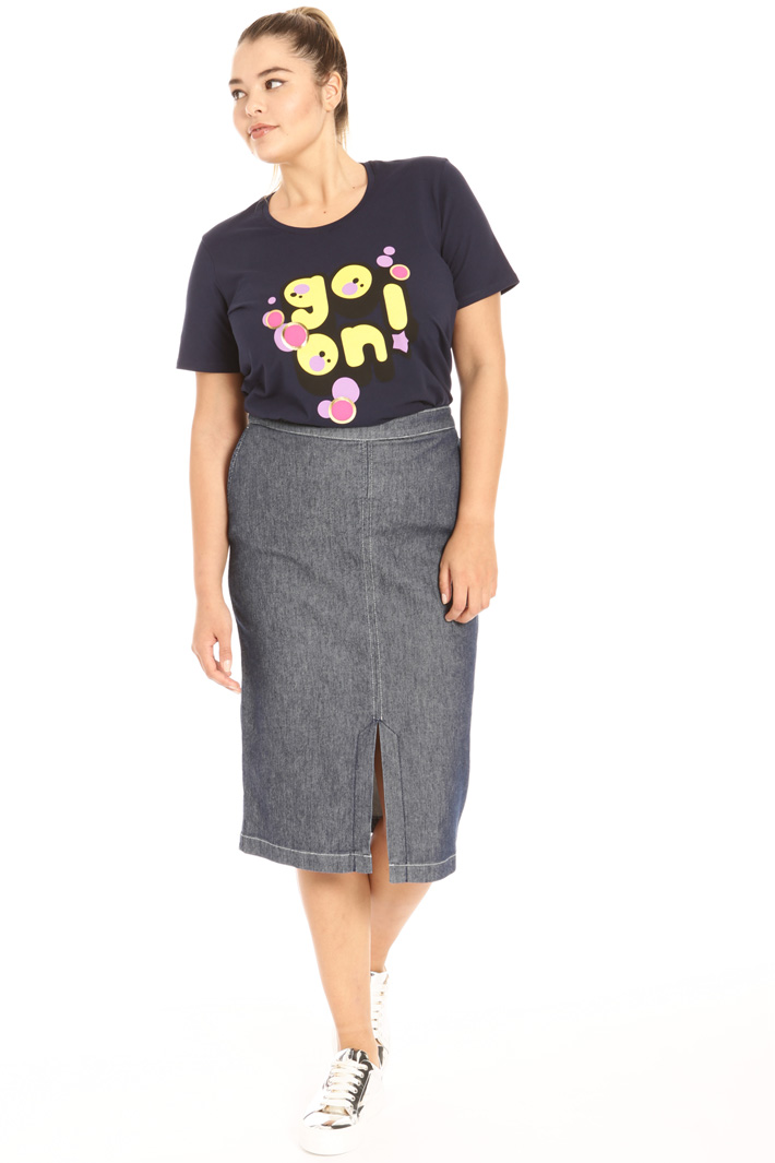 Gonna tubino in denim stretch Fashion Market Gonna tubino in denim stretch Fashion Market