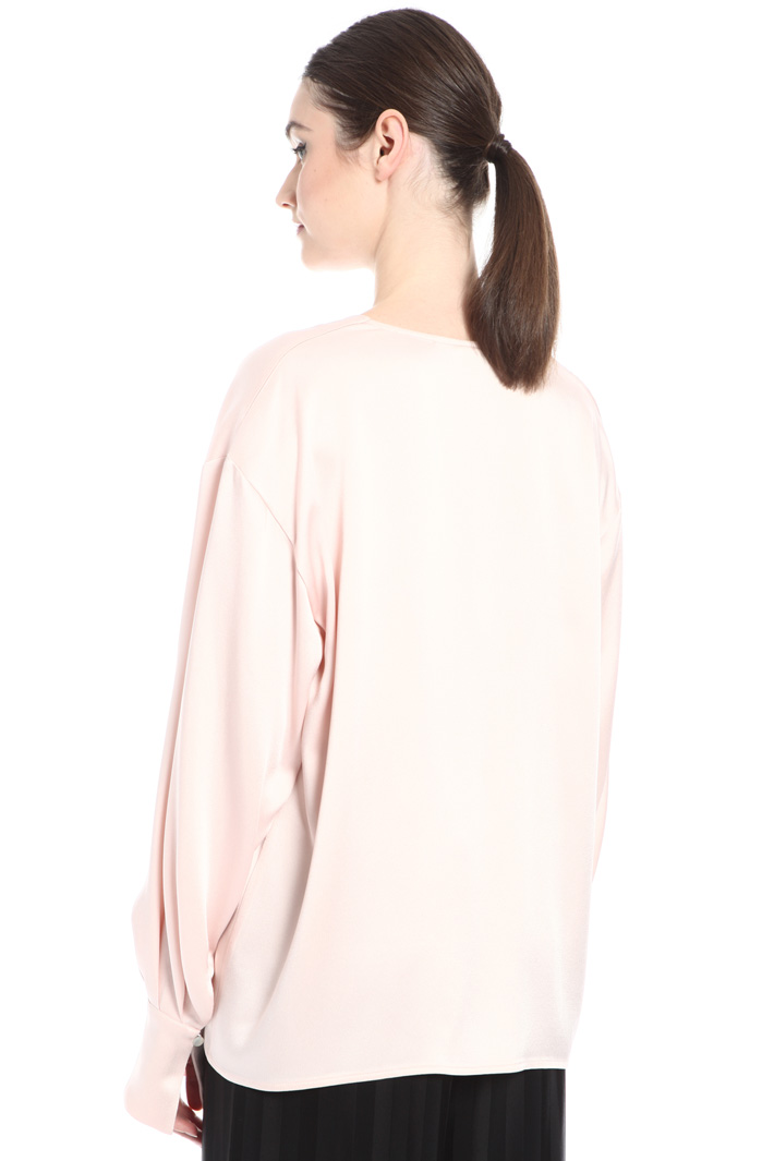 Blusa in enver satin Fashion Market Blusa in enver satin Fashion Market