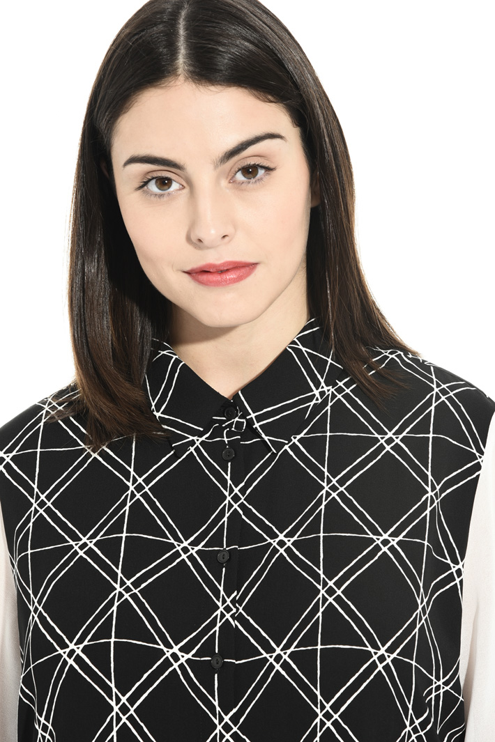 Camicia in cady stampato Fashion Market Camicia in cady stampato Fashion Market