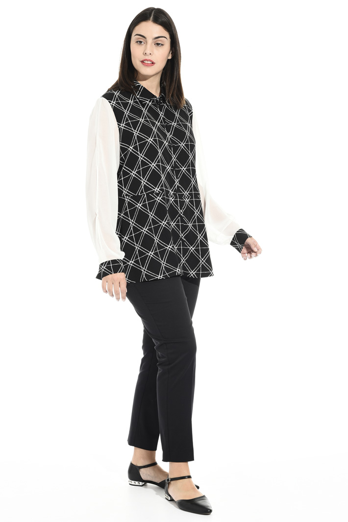 Camicia in cady stampato Fashion Market Camicia in cady stampato Fashion Market