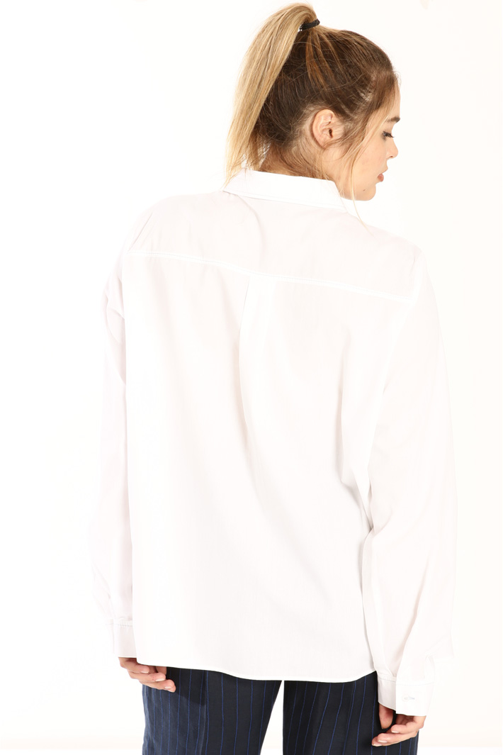 Camicia in popeline di cotone Fashion Market Camicia in popeline di cotone Fashion Market