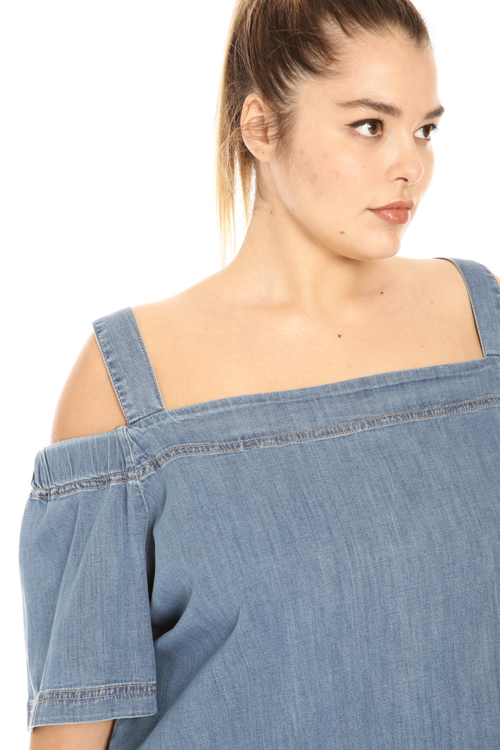 Casacca in denim leggero Fashion Market Casacca in denim leggero Fashion Market