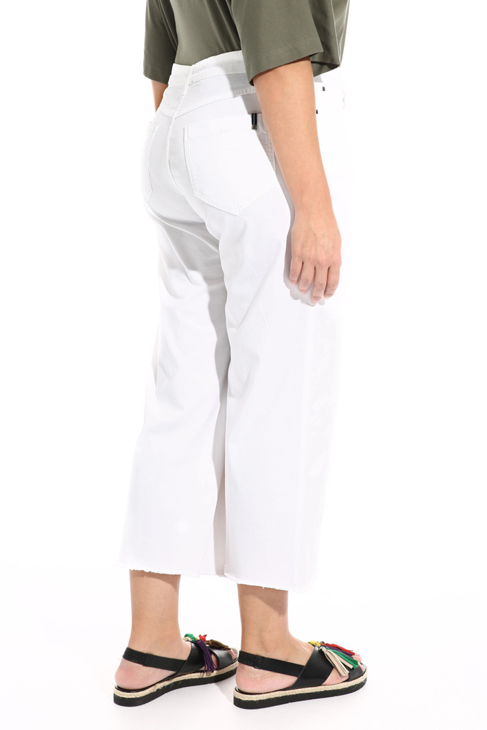 Pantaloni cropped in cotone stretch Fashion Market Pantaloni cropped in cotone stretch Fashion Market