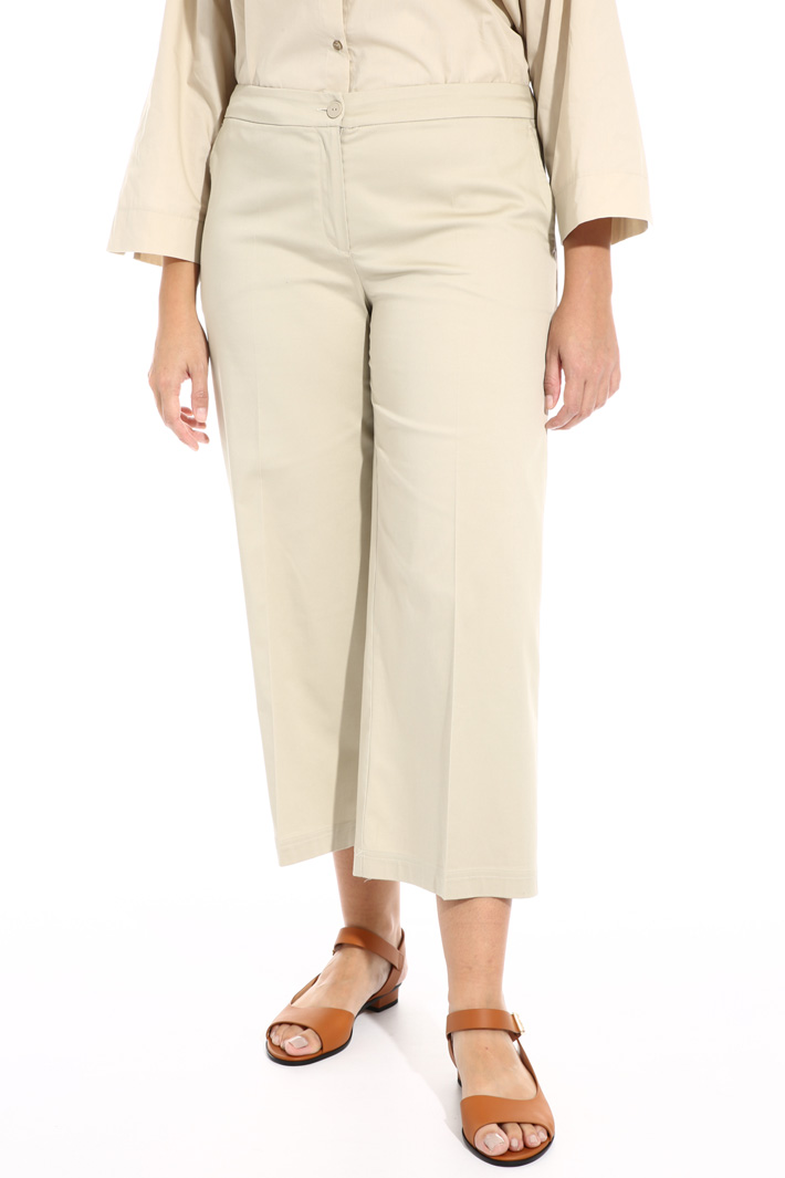 Pantaloni in raso di cotone Fashion Market Pantaloni in raso di cotone Fashion Market