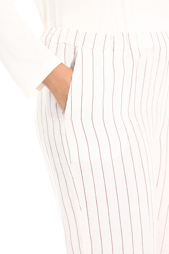 Pantaloni lunghi in puro lino Fashion Market Pantaloni lunghi in puro lino Fashion Market