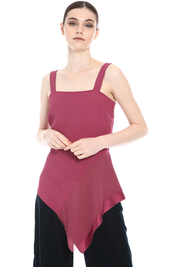 Top in envers satin con ricamo Fashion Market Top in envers satin con ricamo Fashion Market