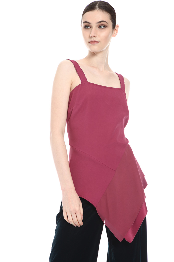 Top in envers satin con ricamo Fashion Market Top in envers satin con ricamo Fashion Market