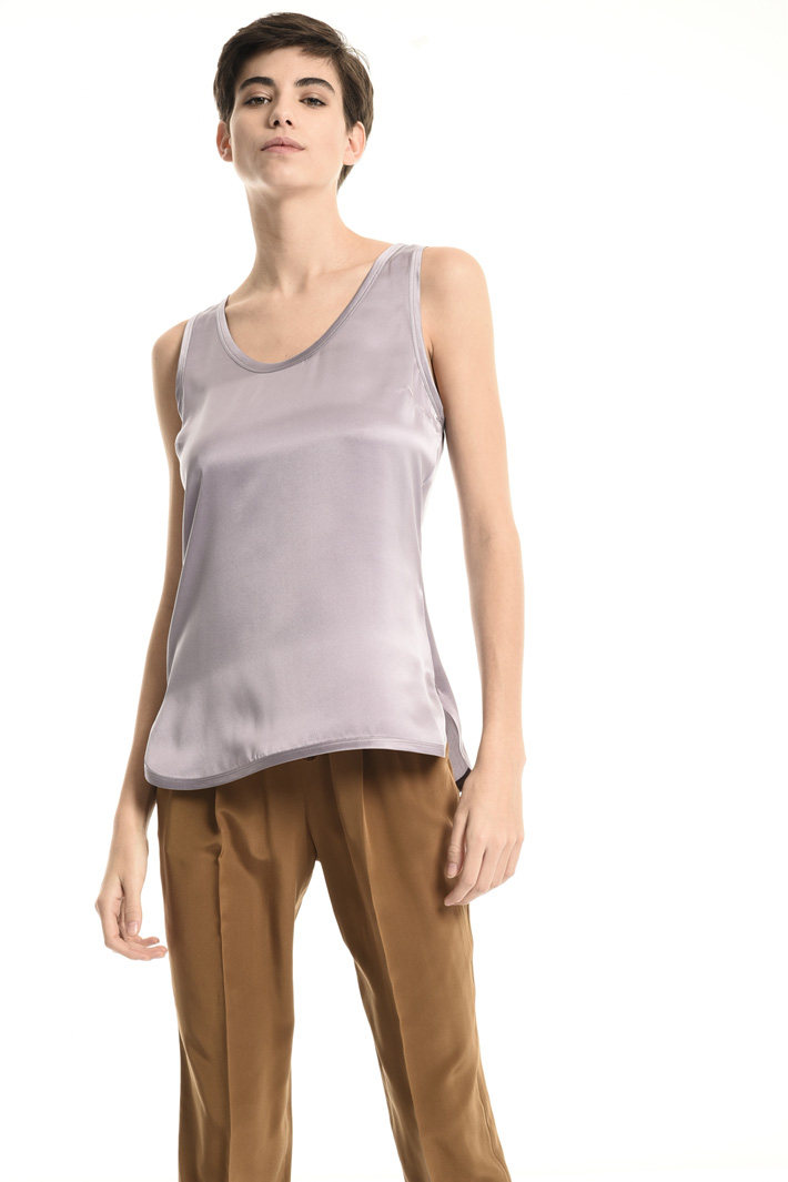 Top in raso di pura seta Fashion Market Top in raso di pura seta Fashion Market
