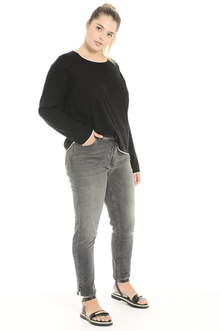 Jeans semiaderente in denim Fashion Market Jeans semiaderente in denim Fashion Market