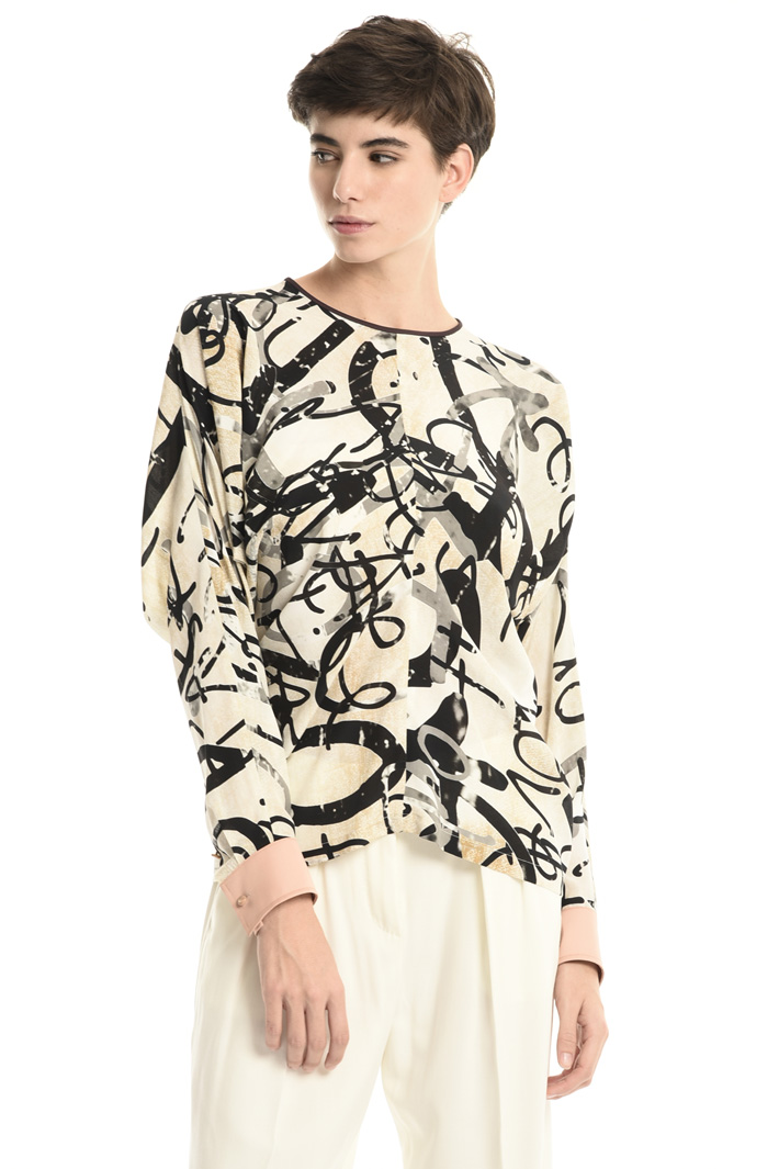 Blusa in crepe di pura seta Fashion Market Blusa in crepe di pura seta Fashion Market