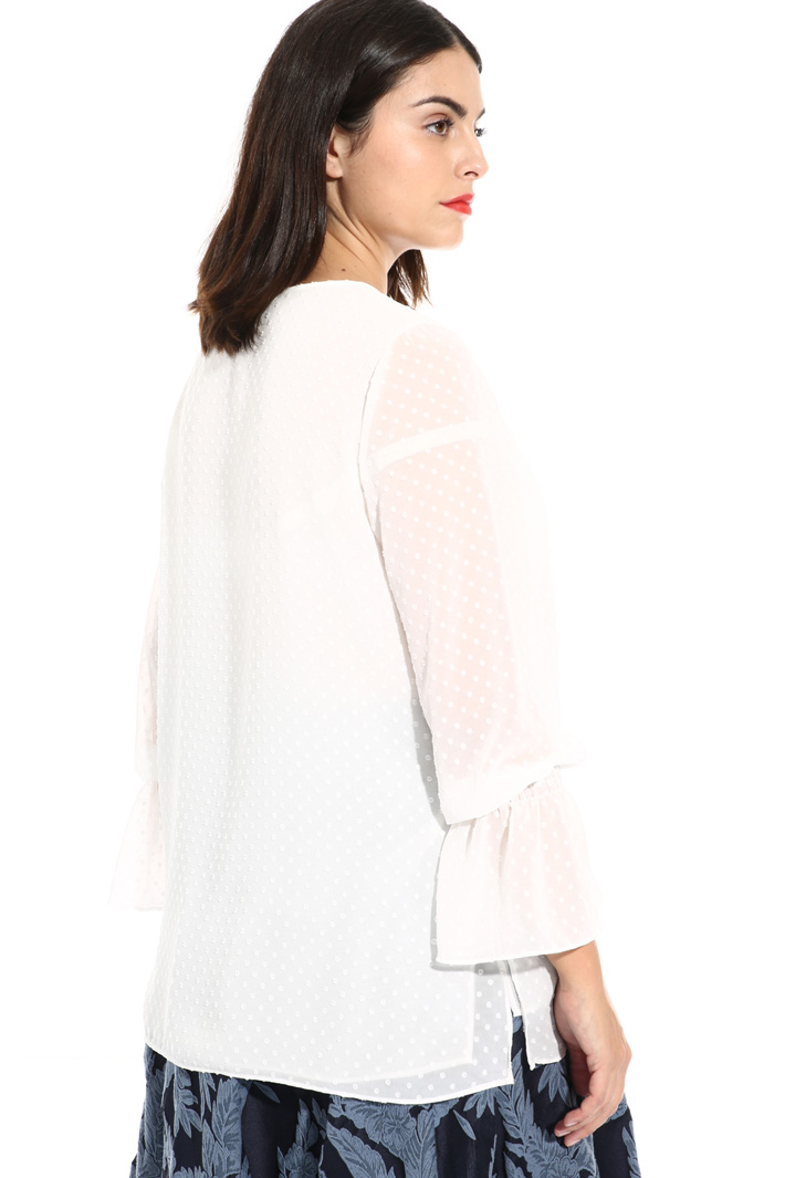 Blusa in georgette fil coupé Fashion Market Blusa in georgette fil coupé Fashion Market
