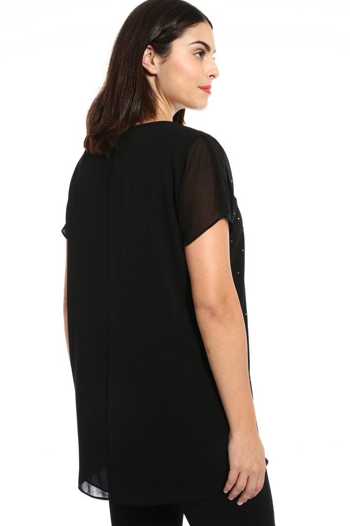 Casacca in georgette ricamata Fashion Market Casacca in georgette ricamata Fashion Market