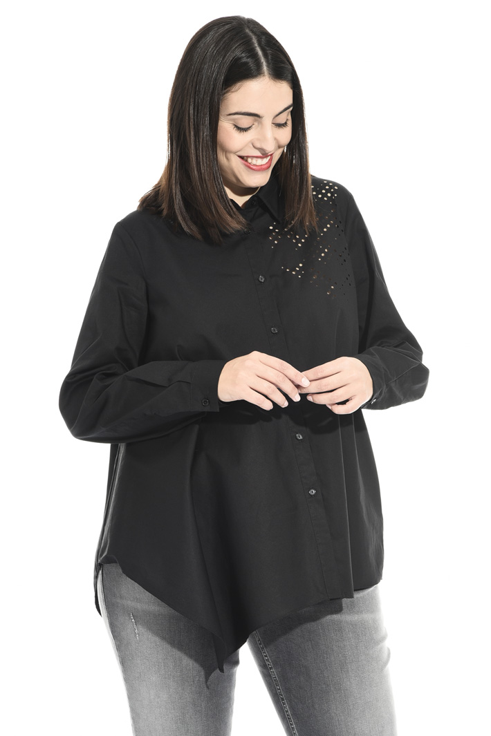 Camicia in popeline di cotone Fashion Market Camicia in popeline di cotone Fashion Market
