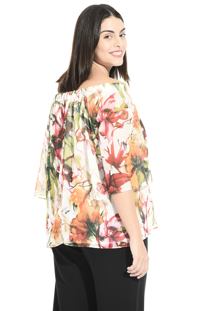 Casacca in georgette stampata Fashion Market Casacca in georgette stampata Fashion Market