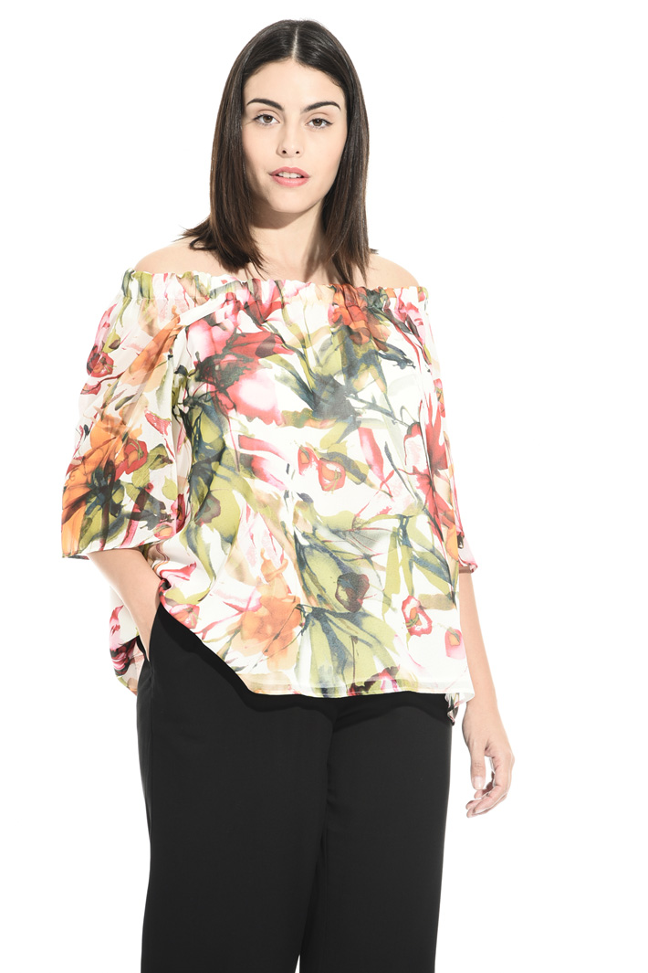 Casacca in georgette stampata Fashion Market Casacca in georgette stampata Fashion Market
