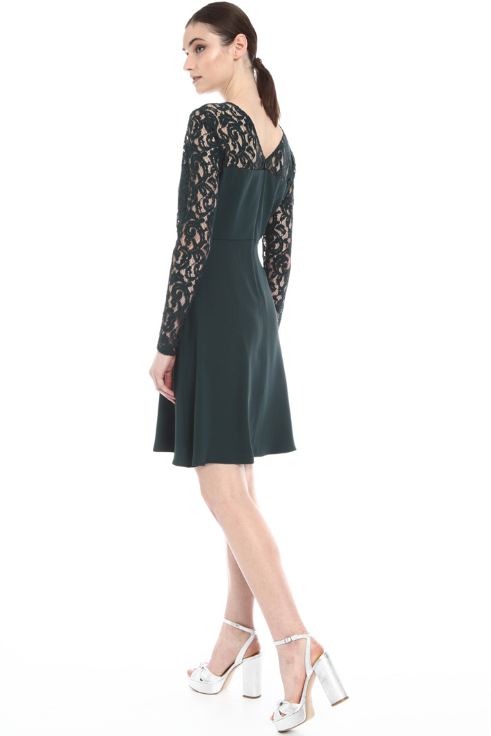 Abito corto in satin e pizzo Fashion Market Abito corto in satin e pizzo Fashion Market