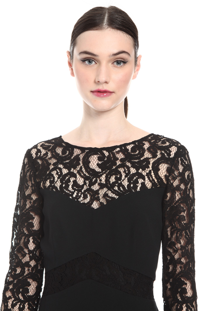 Abito corto in satin e pizzo Fashion Market Abito corto in satin e pizzo Fashion Market