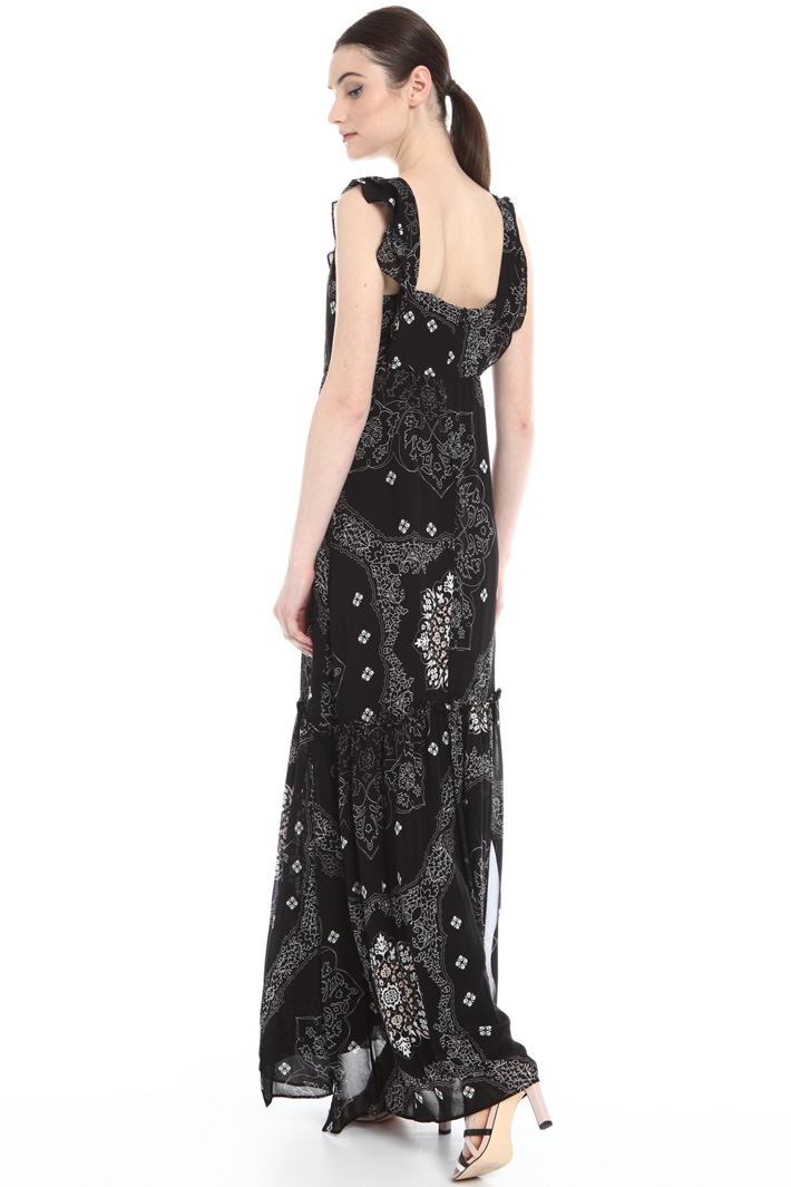 Abito georgette con volant Abito georgette con volant