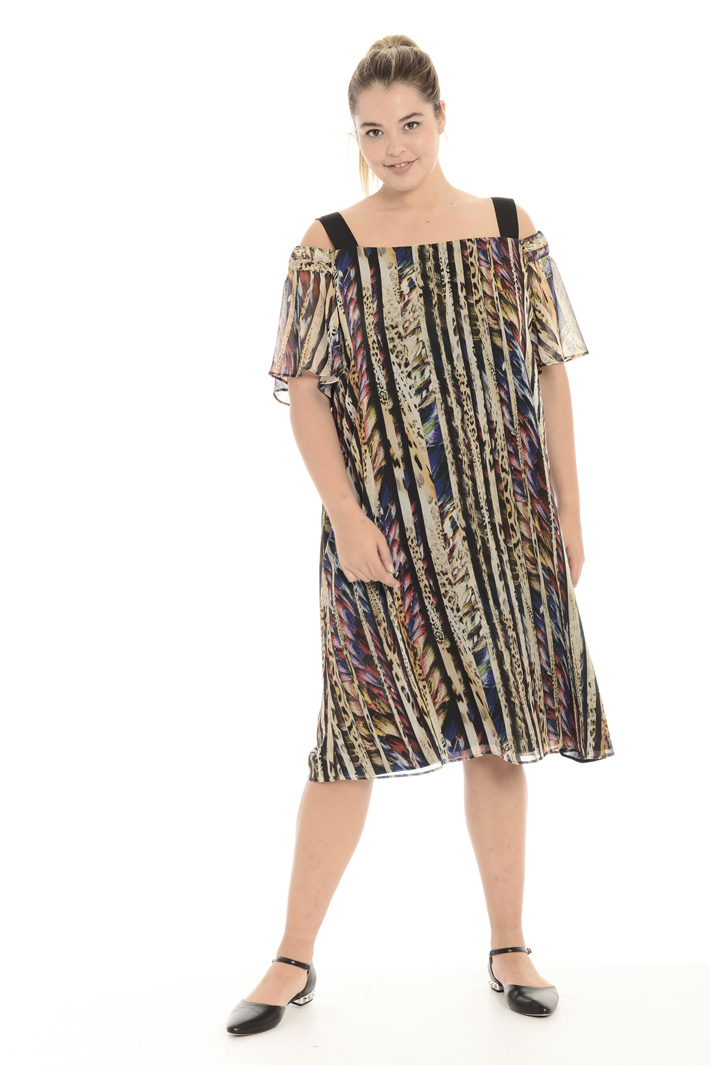 Abito in georgette stampata Fashion Market Abito in georgette stampata Fashion Market