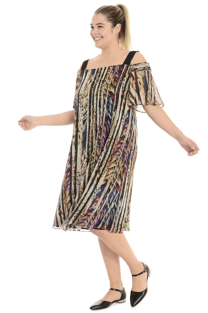 Abito in georgette stampata Fashion Market Abito in georgette stampata Fashion Market
