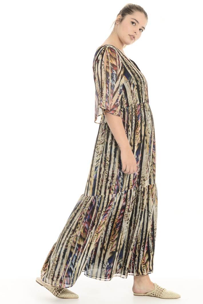 Abito in georgette stampata Fashion Market Abito in georgette stampata Fashion Market